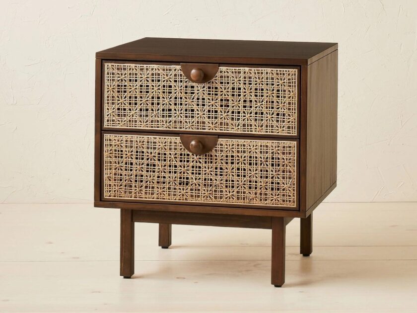 Opalhouse Palermo Nightstand Daisy Webbing Brown