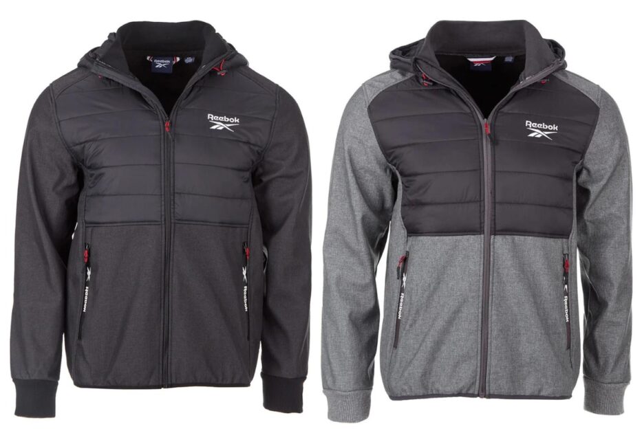 Reebok Mens Softshell Hooded Jacket e