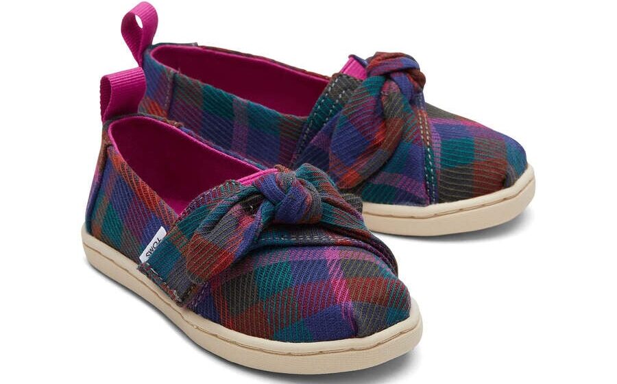 Toms Plaid Bow