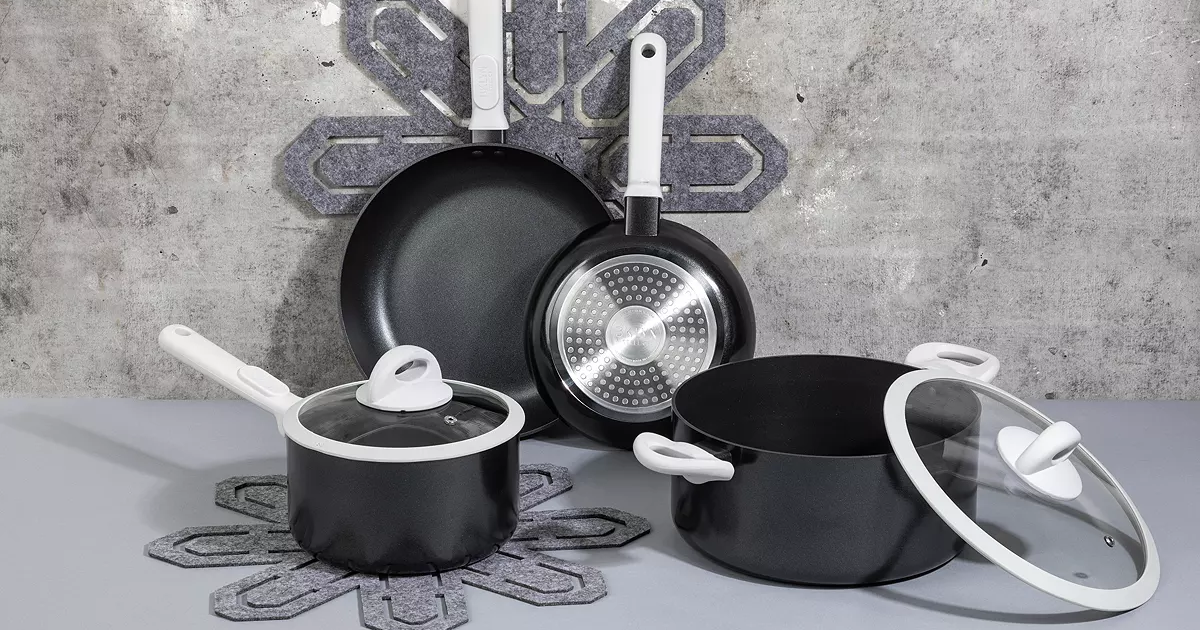 Ultraviolet Nonstick Pc Cookware Set