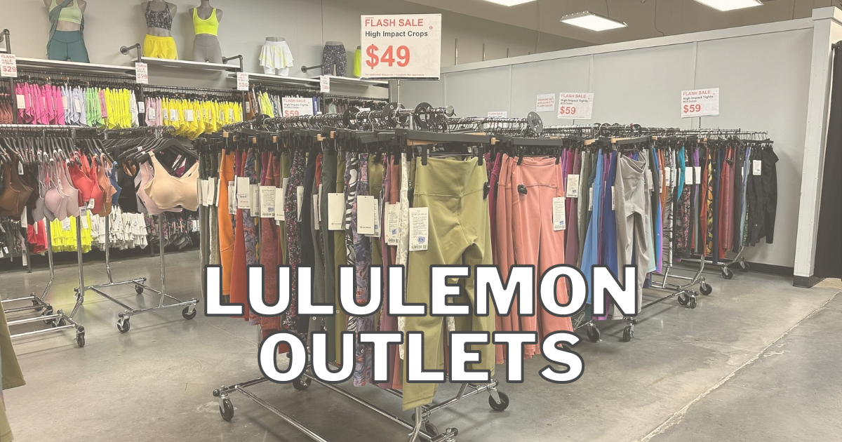 lululemon Factory Outlets Locations - Up to 70% off - The Freebie Guy