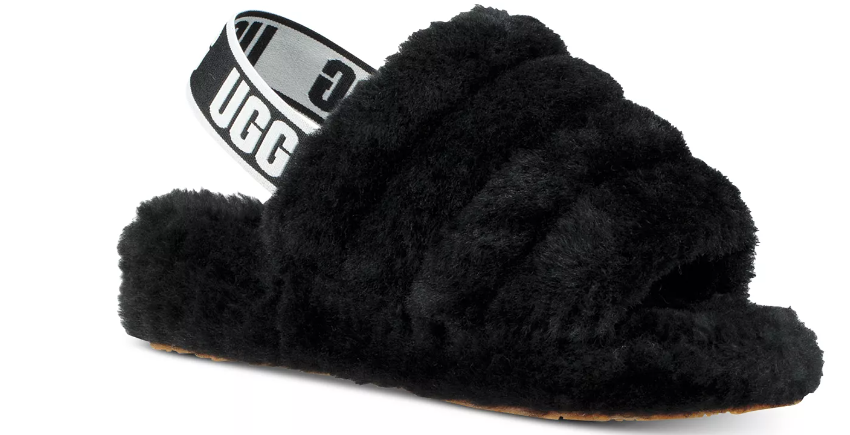 UGG fluffy sandals