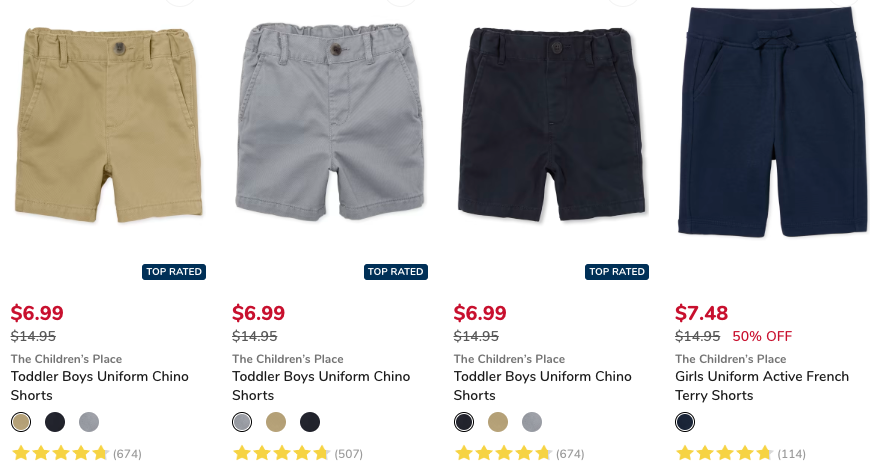 The Children's Place Uniform Shorts