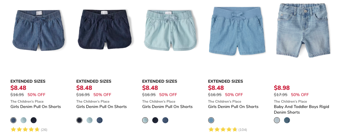 The Children's Place Jean Shorts