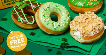 krispy kreme st patricks day doughnut