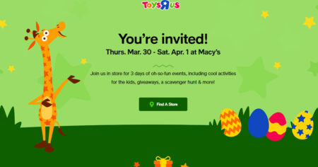 macys toys r us event