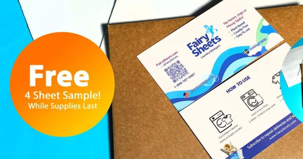 Free Fairy Laundry Detergent Sheet Samples