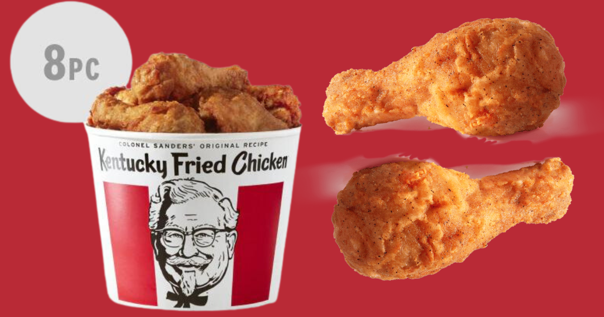 KFC 8PC Fried Chicken Bucket