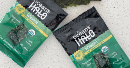 Possible Free Oceans Halo Wasabi Trayless Seaweed Snacks with Social Nature