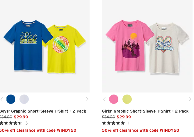 Eddier Bauer Shirts 2 packs