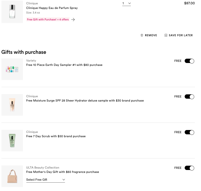 Clinique Ulta Checkout