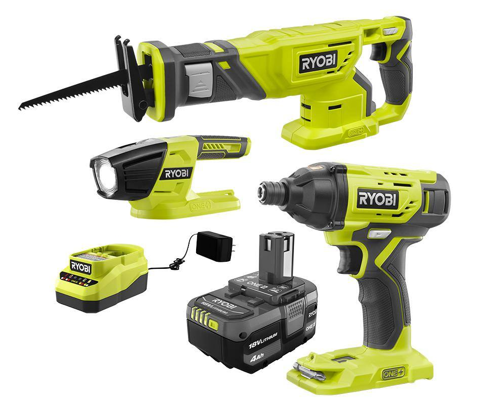 Ryobi ONE+ 18V Cordless Combo Kit