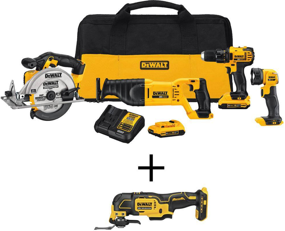 Dewalt 20V MAX Cordless 4 Tool Combo Kit