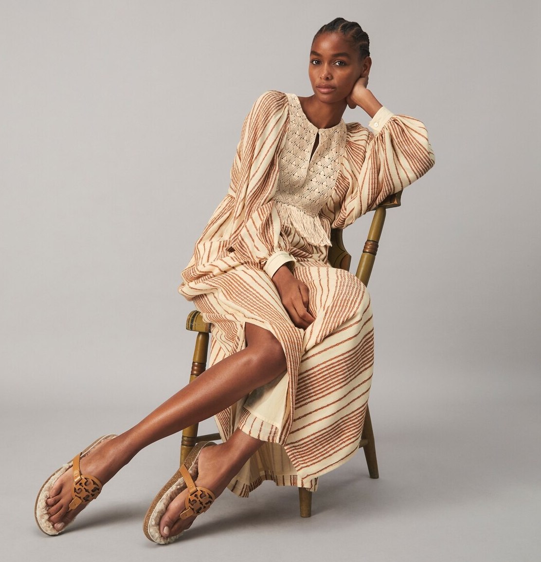 Tory Burch Shearling Slides