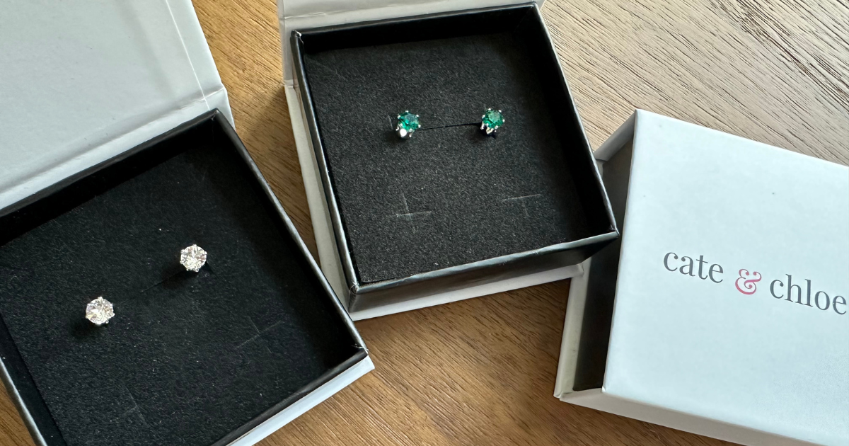 cate and chloe birthstone earrings