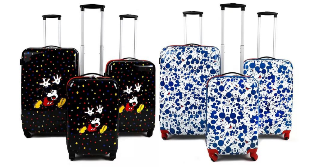 disney mickey luggage set