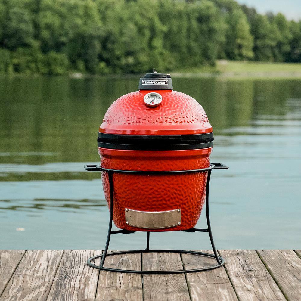 Kamado Joe Grill in front of pond