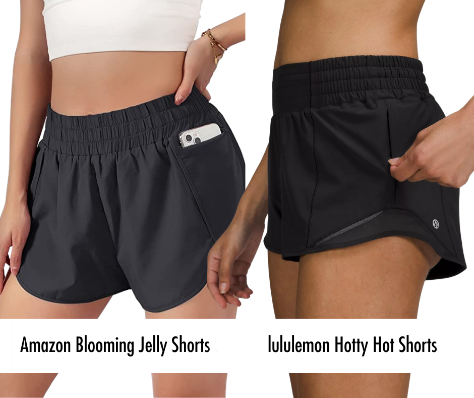 two women wearing black athletic shorts