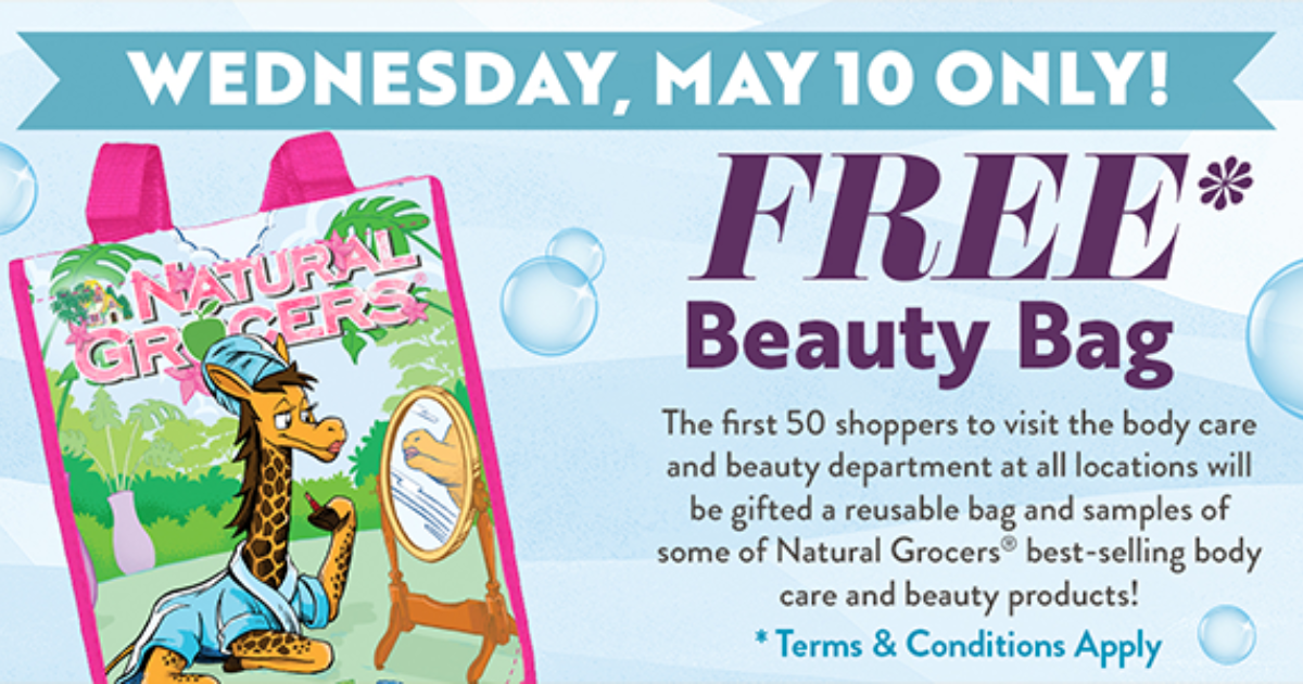 Free Beauty Bag at Natural Grocers Stores