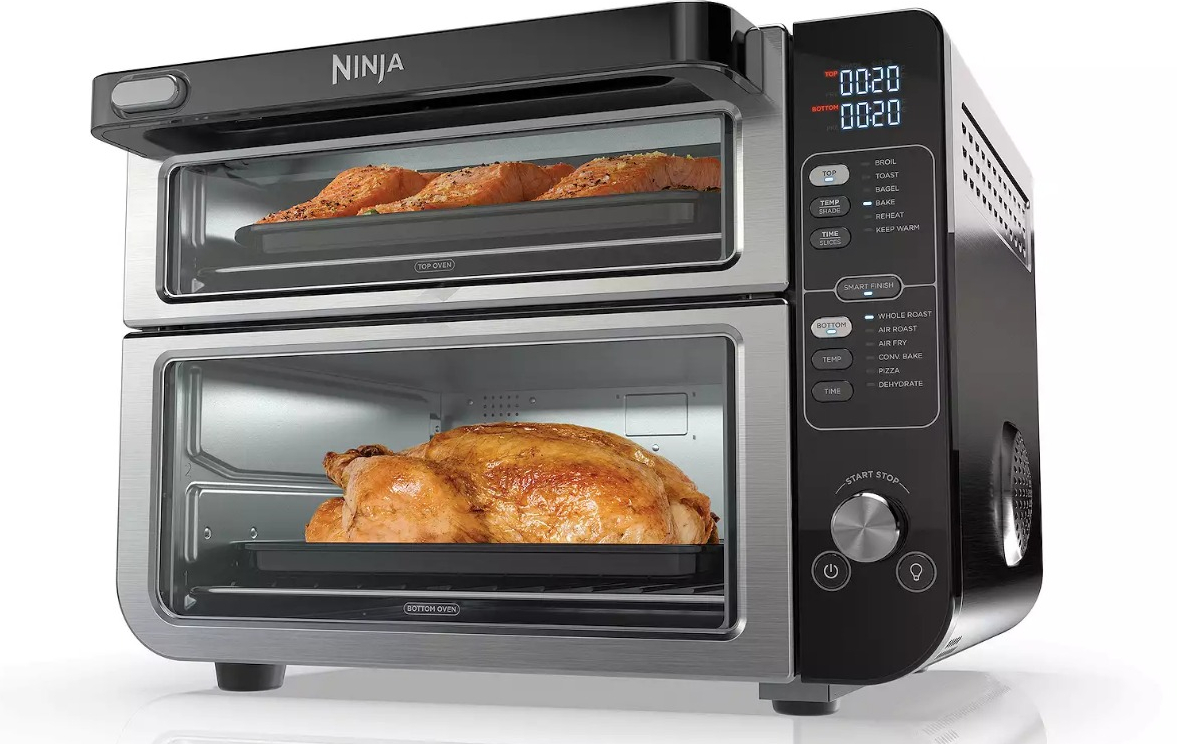 ninja in double oven with flexdoor