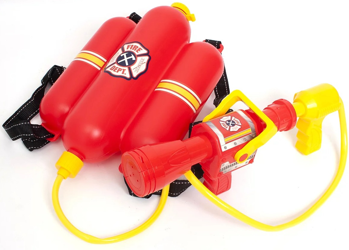 toy firefighter backpack water sprayer