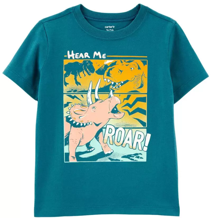 Toddler Dinosaur Jersey Tee