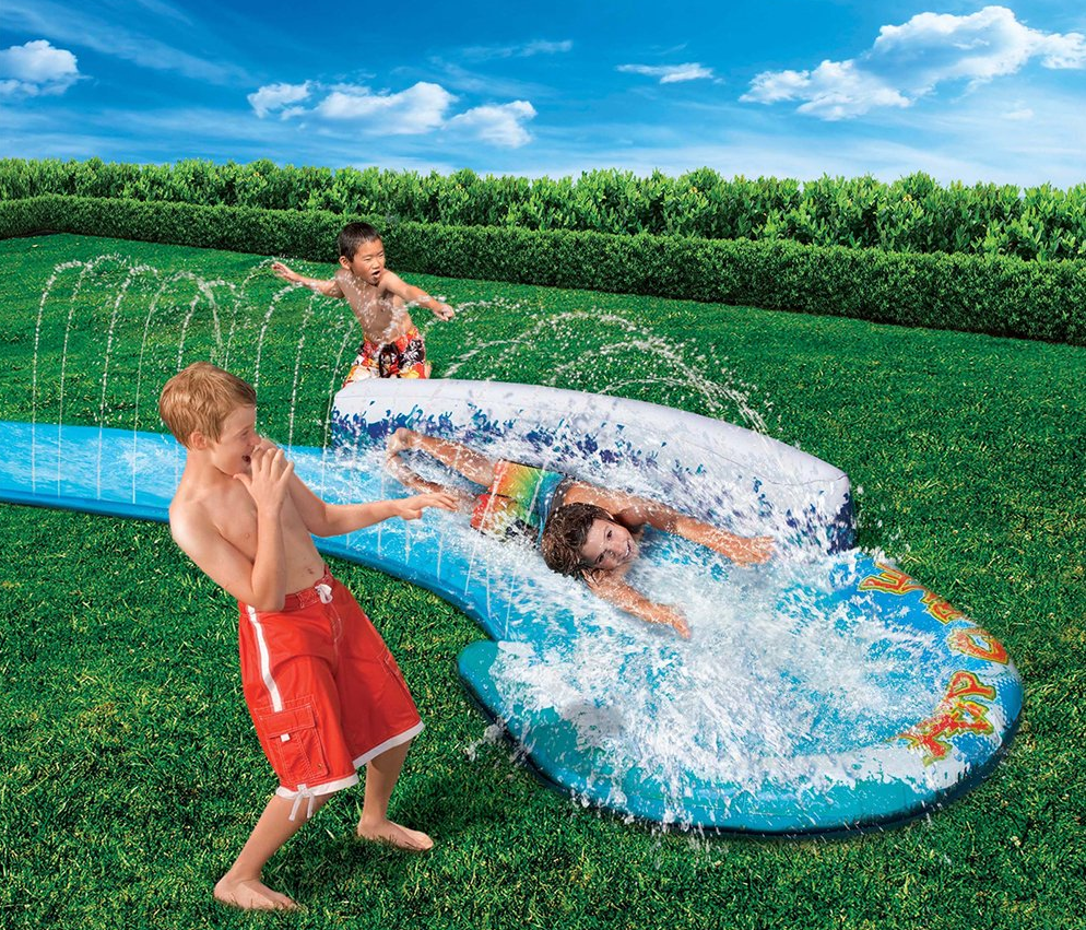 Banzai | Blue Speed Curve Inflatable Water Slide
