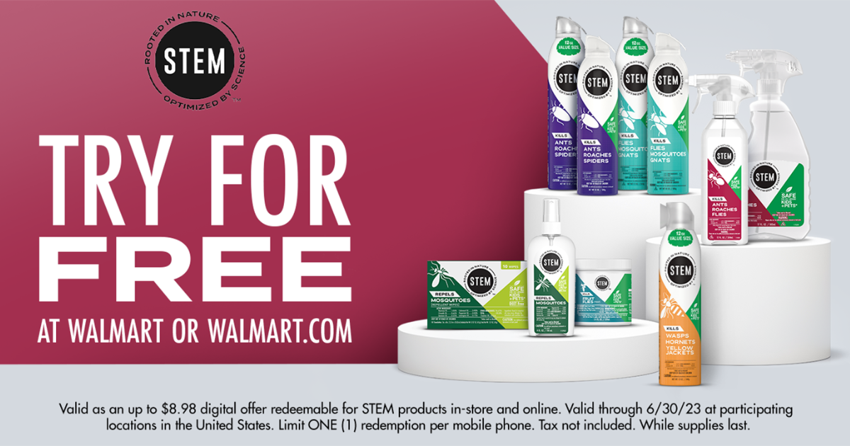 FREE STEM Bug Killer Product at Walmart