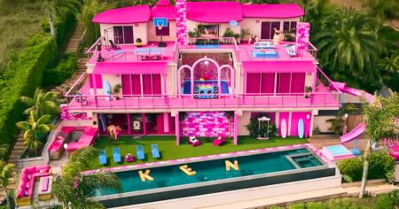 barbie dream house airbnb