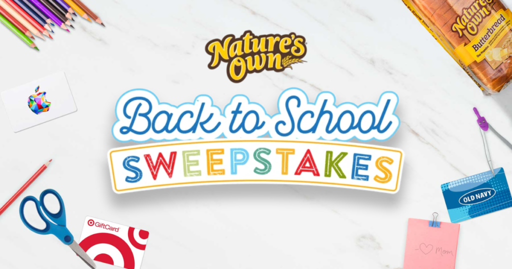 Natures Own Back to School Sweepstakes