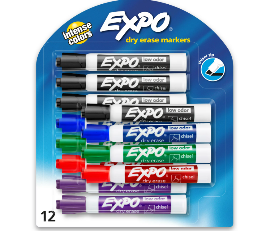Expo Low Odor Dry Erase Markers
