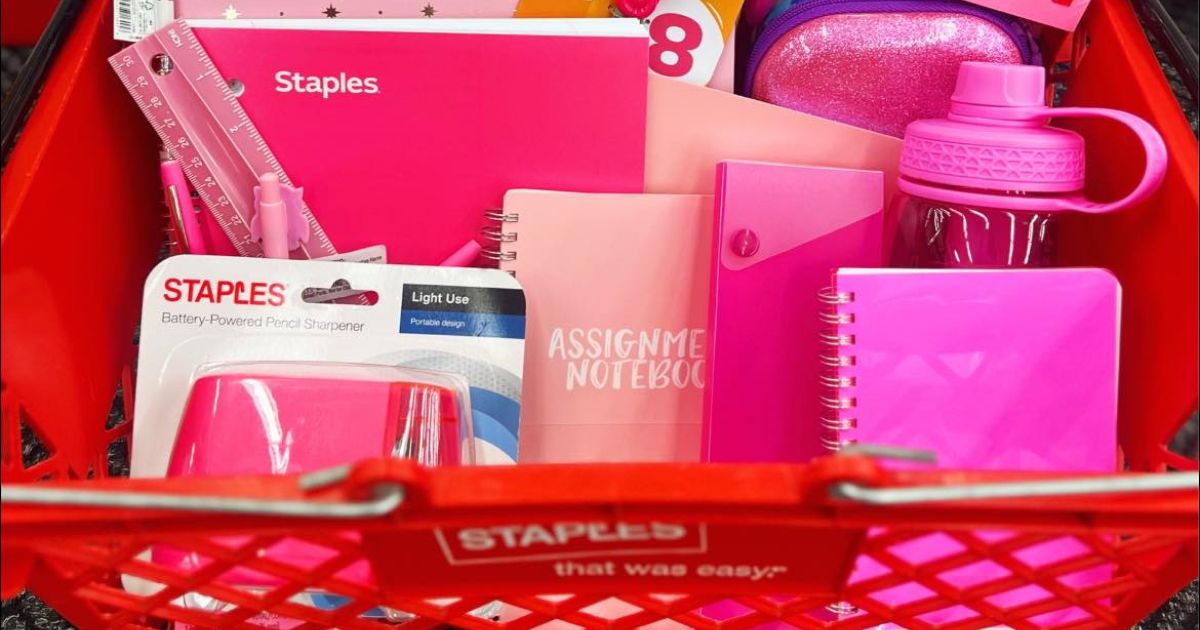 Staples Pink School Supplies Staples Pink School Supplies