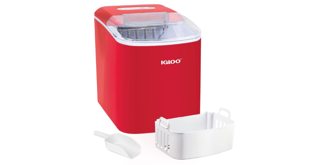 igloo ice maker red