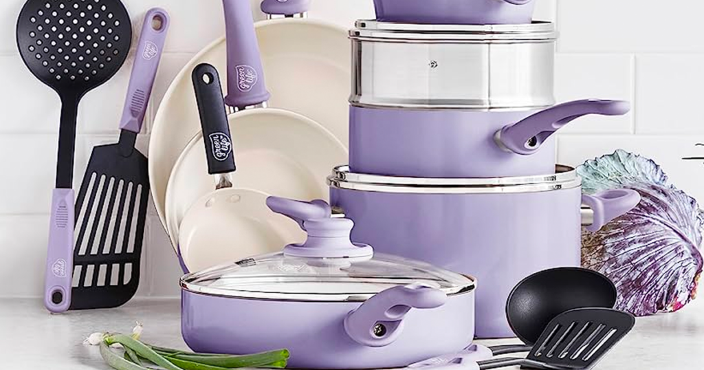 purple cookware