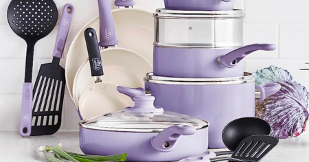 purple cookware