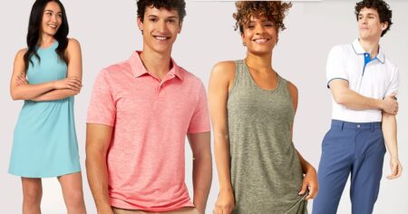 row of people wearing 32 degrees clothing