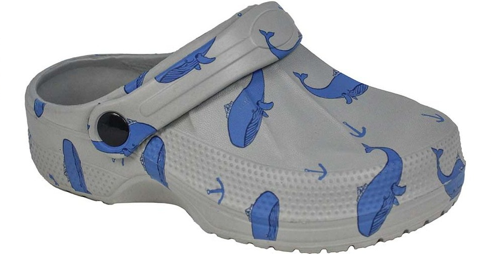 Foamwalk Gray Blue Whale EVA Clog