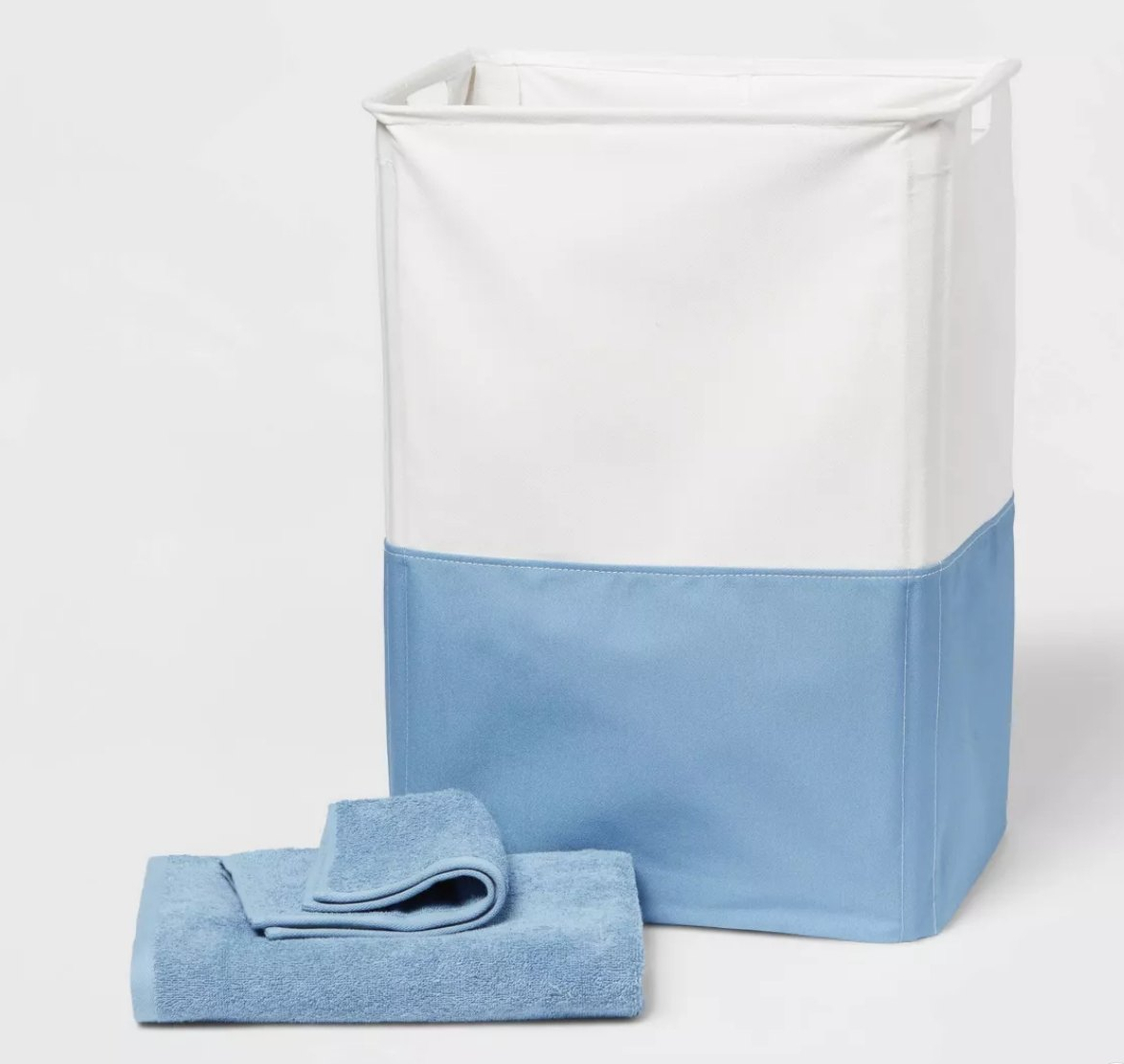 Room Essentials pc Hamper and Bath Towel Set