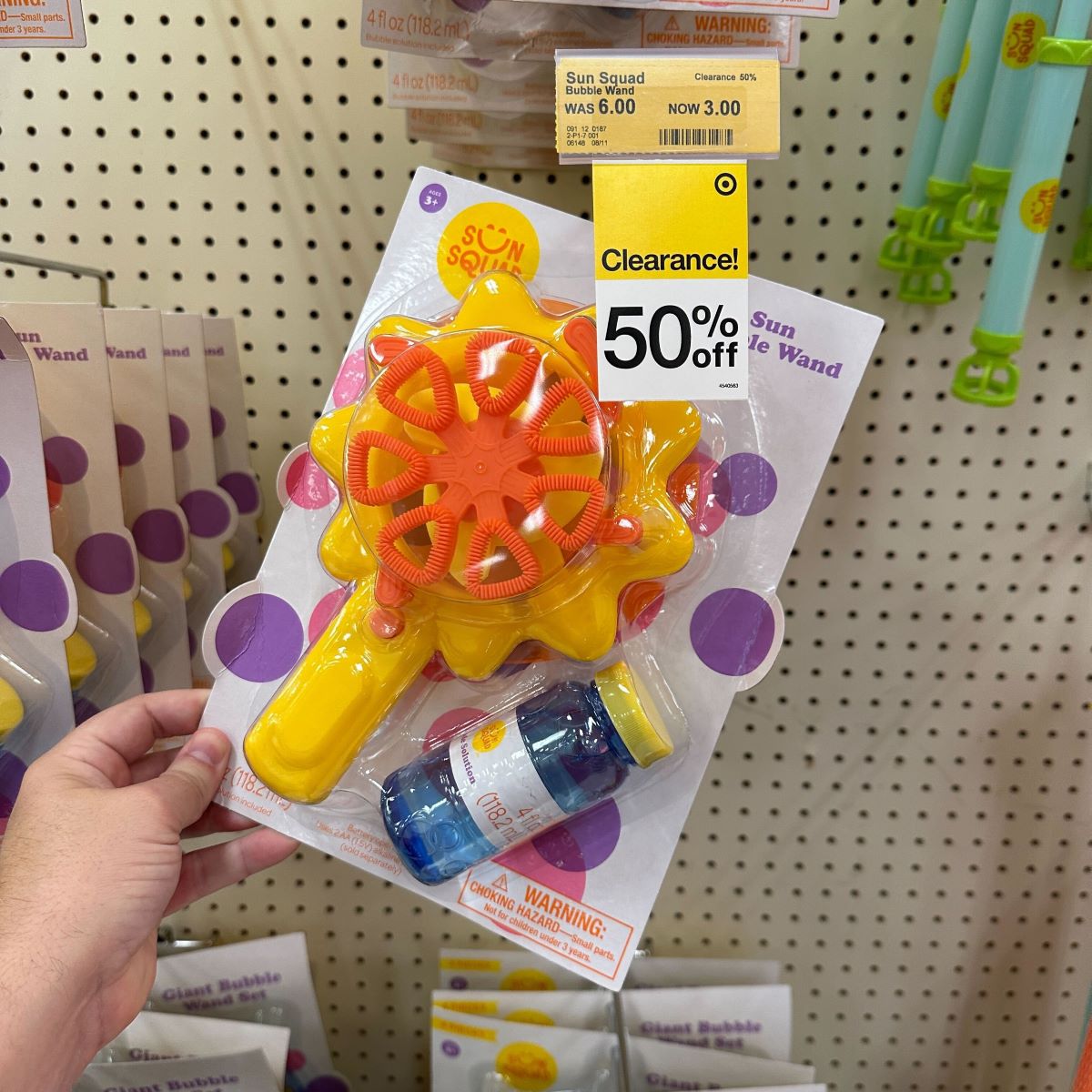 Sun Squad Bubble Wand