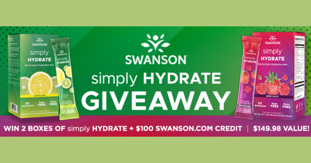 Swanson Health Simply Hydrate GIVEAWAY