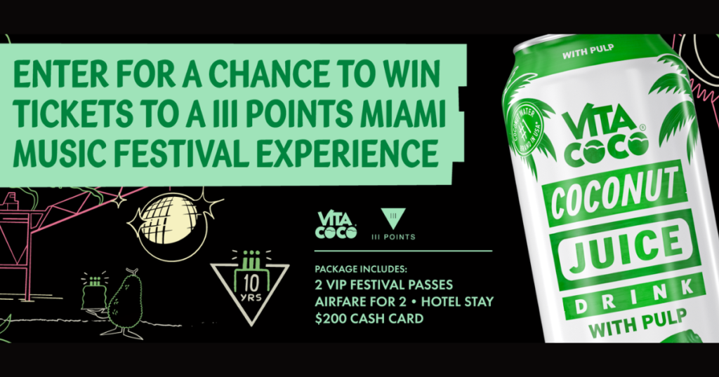 Vita Coco VIP Rock Flight Sweepstakes