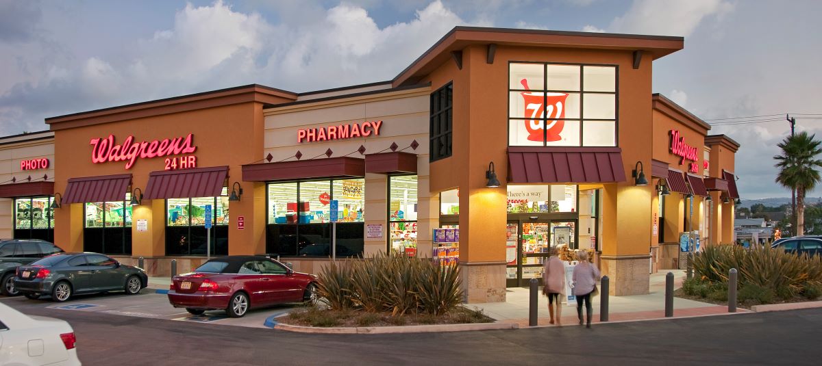 walgreens store on a cloudy day