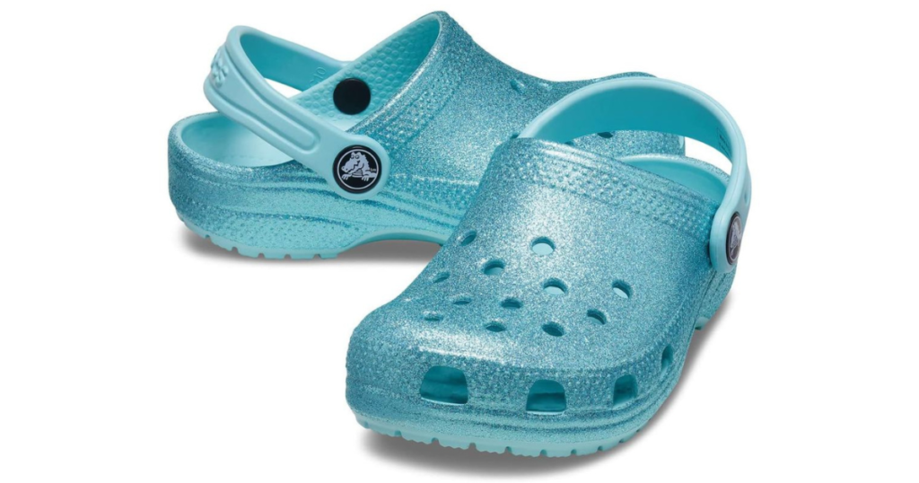 crocs glitter