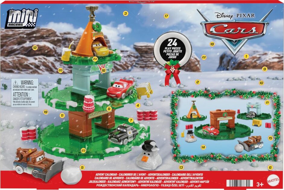 Cars Mini Racers Advent Calendar - The Freebie Guy
