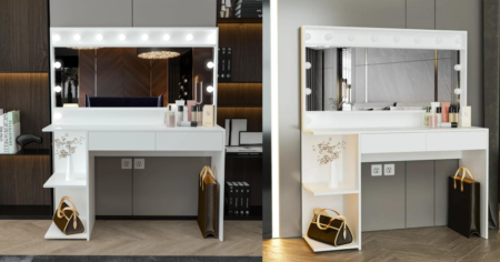 Emery Modern Painted Vanity Table