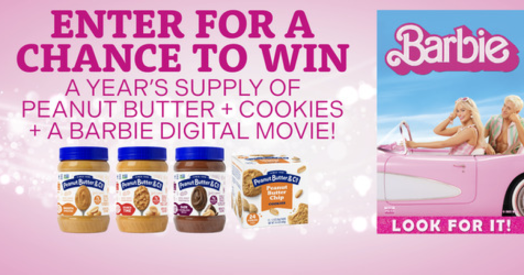 Peanut Butter Co and BARBIE Digital Movie Sweepstakes
