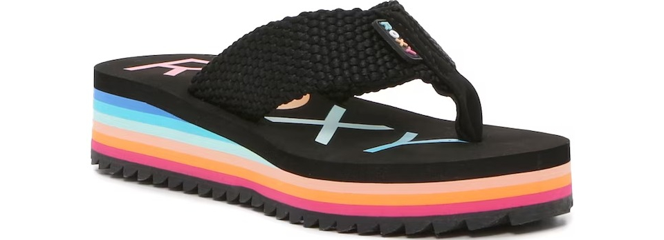 Roxy Kallie II Wedge Flip Flop Kids