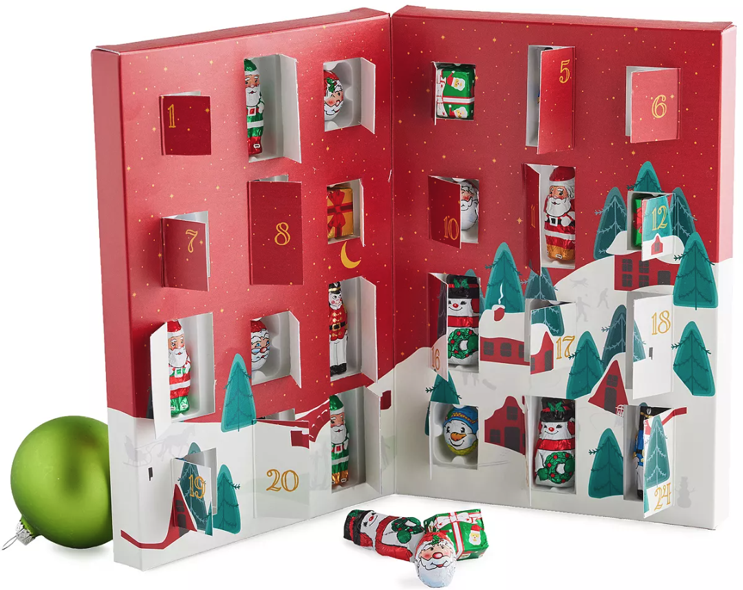 HARRY & DAVID Holiday Advent Calendar Chocolate Figurines Set