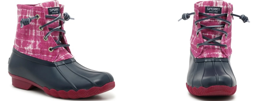 Sperry Saltwater Duck Boot Kids in Magenta