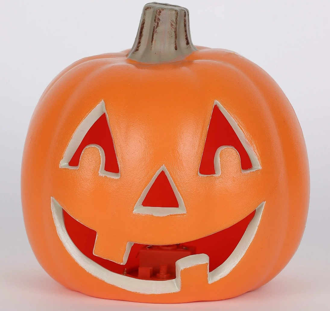 Way To Celebrate Halloween Orange Polypropylene Light Up Jack o Lantern